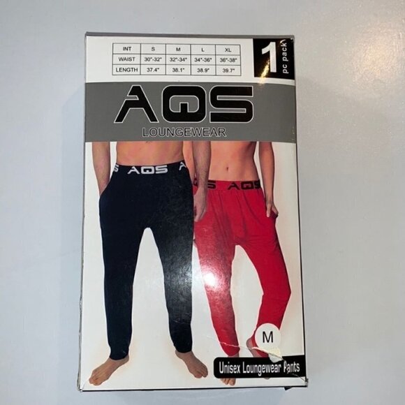 Aqs Unisex Loungewear Pants Size M - Picture 2 of 10